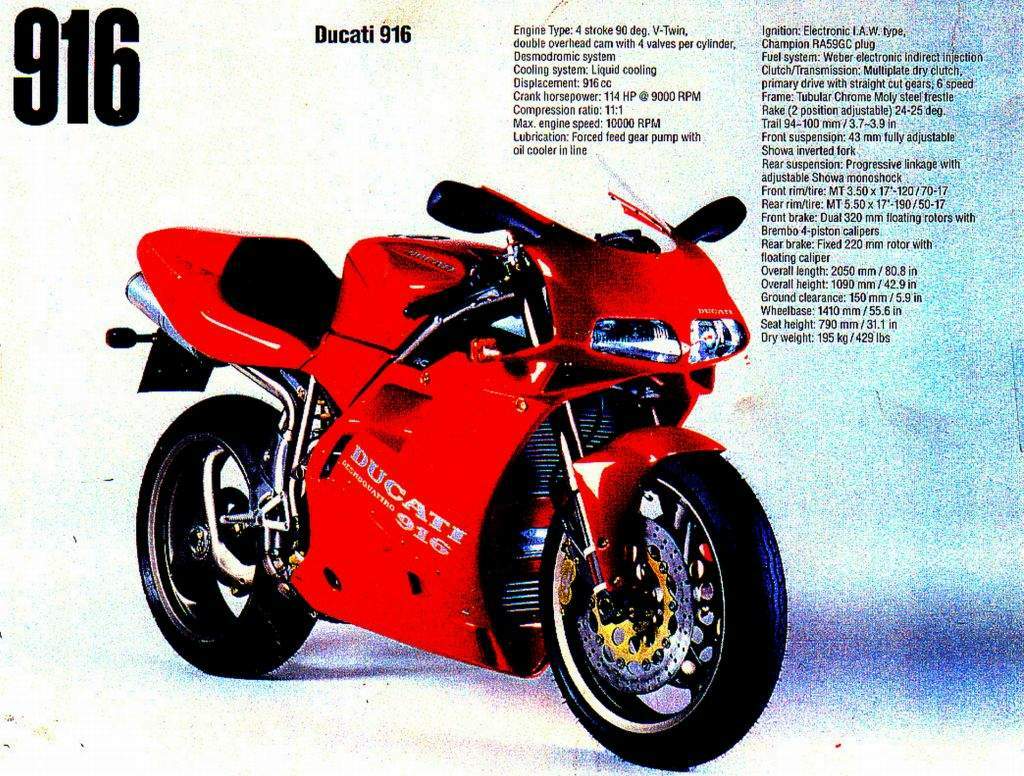 Ducati 916 deals 1994